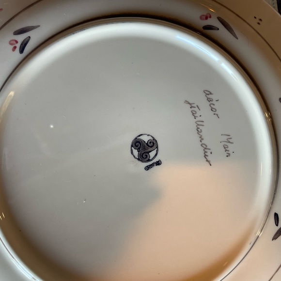 6 place setting including real bamboo SS flatware made in France - Picture 5 of 6